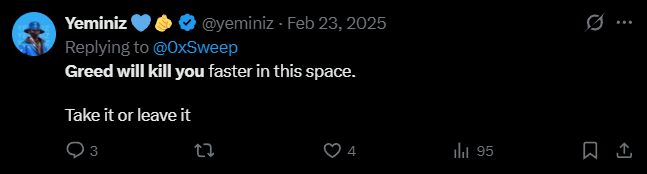 X post screenshot mentioning 