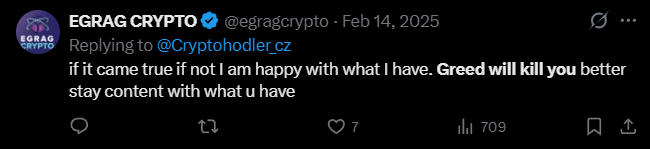 X post screenshot mentioning 