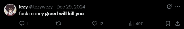 X post screenshot mentioning 