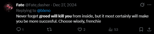 X post screenshot mentioning 