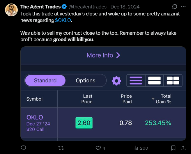 X post screenshot mentioning 