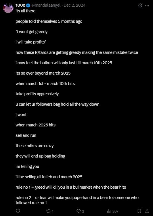 X post screenshot mentioning 