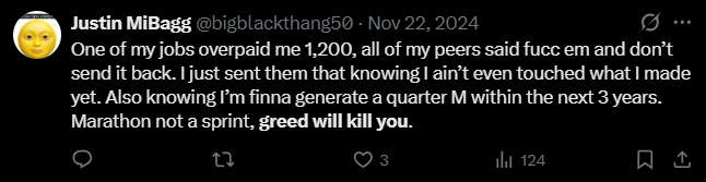 X post screenshot mentioning 