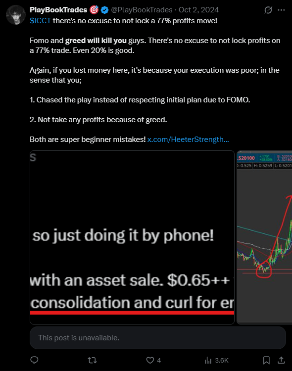 X post screenshot mentioning 