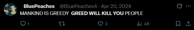 X post screenshot mentioning 