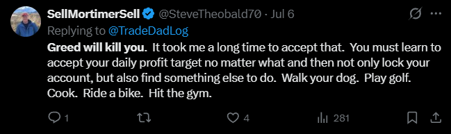 X post screenshot mentioning 