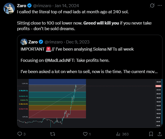 X post screenshot mentioning 