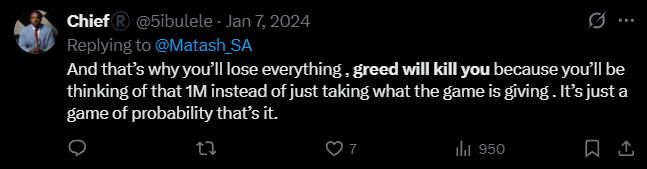 X post screenshot mentioning 
