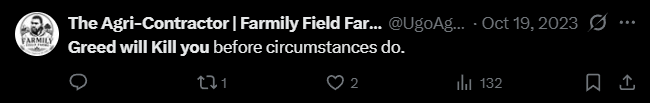 X post screenshot mentioning 
