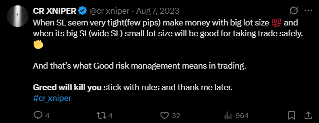 X post screenshot mentioning 
