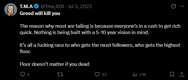 X post screenshot mentioning 