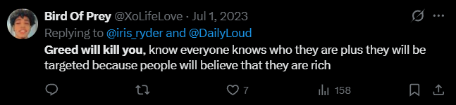 X post screenshot mentioning 