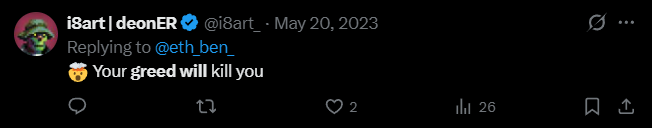 X post screenshot mentioning 