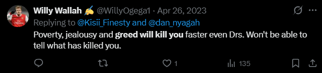 X post screenshot mentioning 