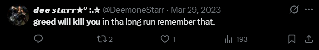 X post screenshot mentioning 