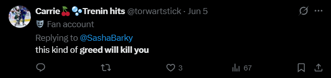 X post screenshot mentioning 