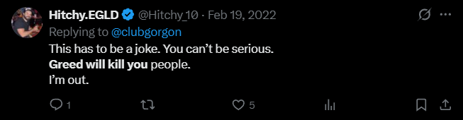 X post screenshot mentioning 
