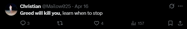 X post screenshot mentioning 