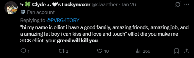 X post screenshot mentioning 