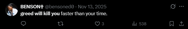 X post screenshot mentioning 