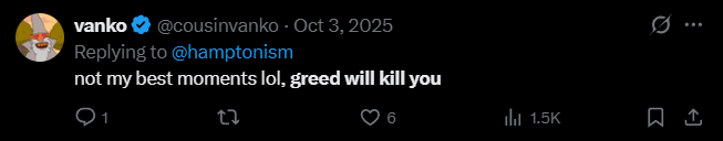 X post screenshot mentioning 