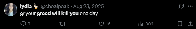 X post screenshot mentioning 