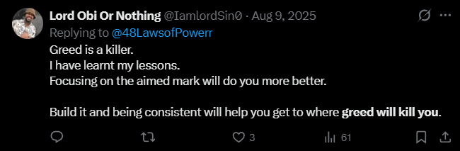 X post screenshot mentioning 