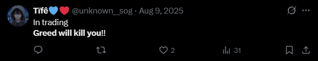X post screenshot mentioning 