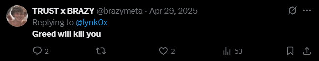 X post screenshot mentioning 
